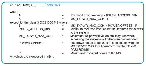 GSM C1 Formula