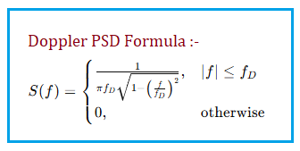 Jakes model formula or equation-3