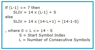 5G NR SLIV formula
