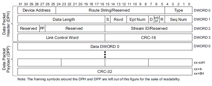 USB DP Packet Format