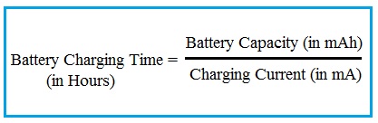 Charging time calculator