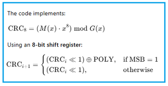 CRC-8 Calculator | CRC8 Formula, Polynomial & Examples