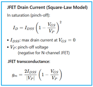 FET Calculator & Formula: drain current, transconductance