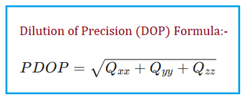 PDOP Calculator & Dilution of Precision Formula