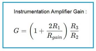 Instrumentation Amplifier Gain Calculator