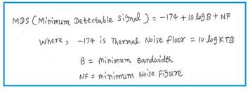 Minimum Detectable Signal (MDS) Calculator