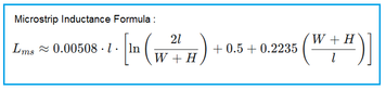 Microstrip Inductance Calculator | RF Design