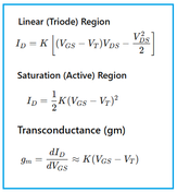 MOSFET Calculator & Formula : Id, gm, Vgs Tool