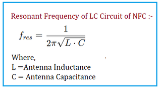 NFC Tag Capacitance Calculator from Resonant Frequency