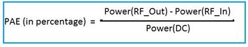 RF Amplifier PAE (Power Added Efficiency) Calculator