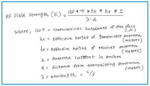 RF Field Strength Calculator