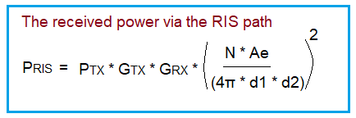 6G Received Power via RIS Calculator & Formula