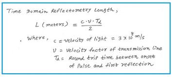 Time Domain Reflectometry (TDR) Length Calculator
