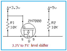 Voltage Level Shifter: 3.3V to 5V Conversion