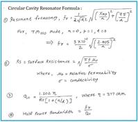 Air-Filled Circular Cavity Resonator Calculator