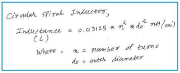 Circular Spiral Inductor Calculator