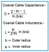 Coaxial Cable Capacitance and Inductance Calculator