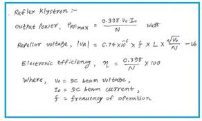 Reflex Klystron Calculator
