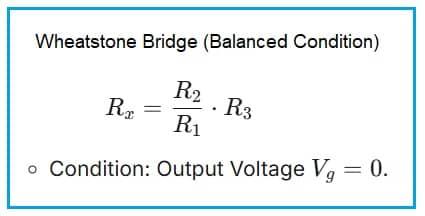 Wheatstone Bridge Formula
