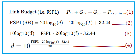 Zigbee Link Budget and Range Formula