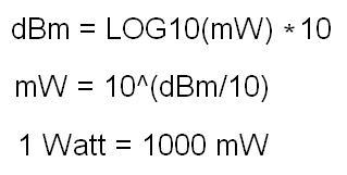 dBm to Watts Conversion: Formula and Calculator