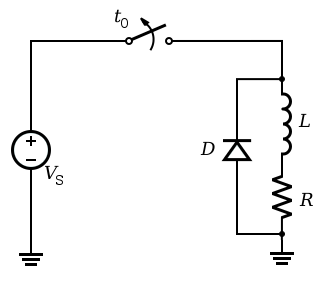 Diode flayback protection