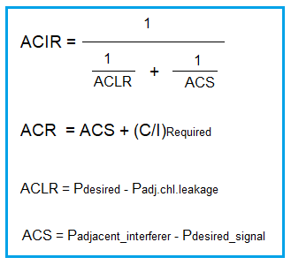 ACIR ACR ACLR ACS formula