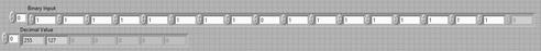 binary to decimal labview vi front panel