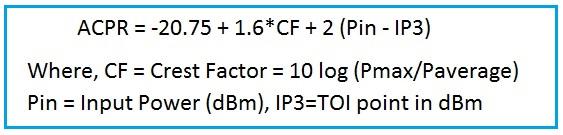 ACPR equation