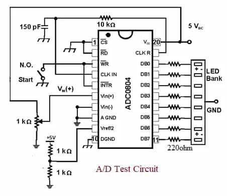 ADC0804 circuit