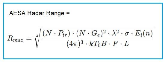 AESA Radar Range Formula