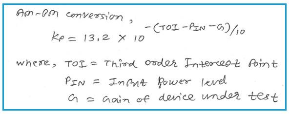 AM to PM conversion equation
