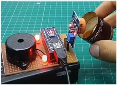 Alcohol Sensor working