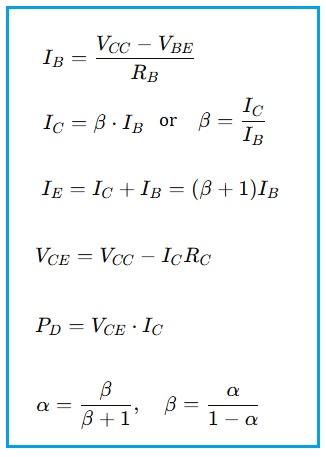 BJT Formula