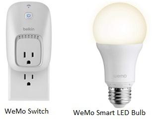 Belkin WeMo products