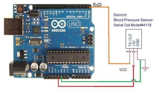 Blood Pressure sensor interfacing with arduino