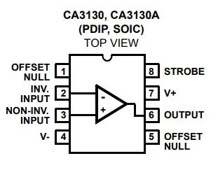 CA3130 Pin Diagram