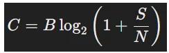 Channel capacity formula