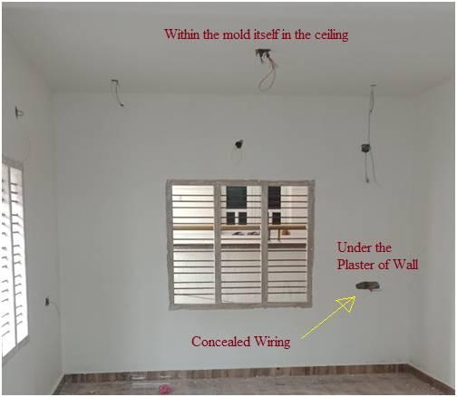 Concealed wiring