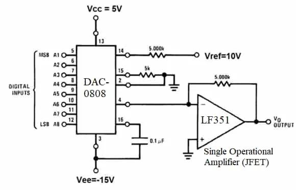 DAC0808 Circuit