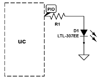 Diode in light indication
