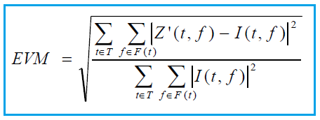 EVM formula 5G NR