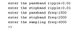 FIR filter input