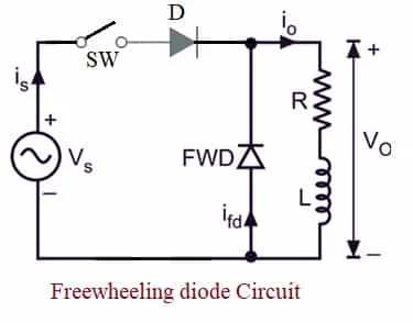 Freewheeling diode circuit
