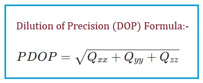 GPS PDOP Formula