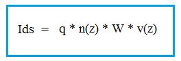 HEMT drain current formula