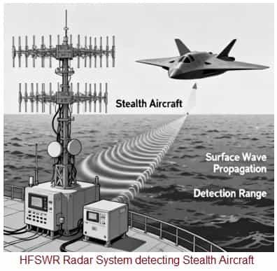 HFSWR Radar to detect stealth aircraft