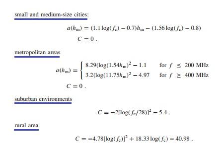 Hata Model Equations