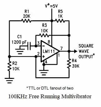 LM311 comparator circuit