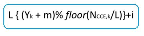 LTE CCE Index Calculation Formula